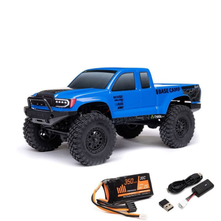 AXIAL SCX24 Base Camp 1/24 4WD Rock Crawler RTR Azul