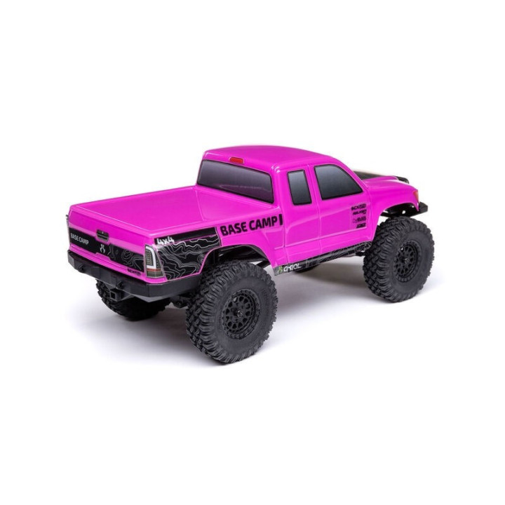 AXIAL SCX24 Base Camp 1/24 4WD Rock Crawler RTR Rosa
