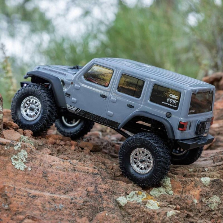 AXIAL SCX24 Jeep Wrangler JLU 1/24 4WD Rock Crawler RTR Gris
