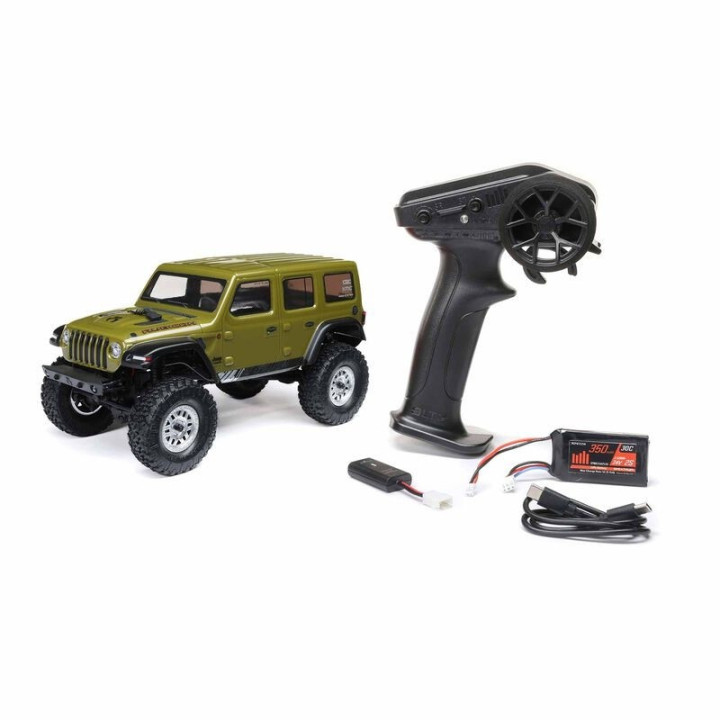 AXIAL SCX24 Jeep Wrangler JLU 1/24 4WD Rock Crawler RTR Verde