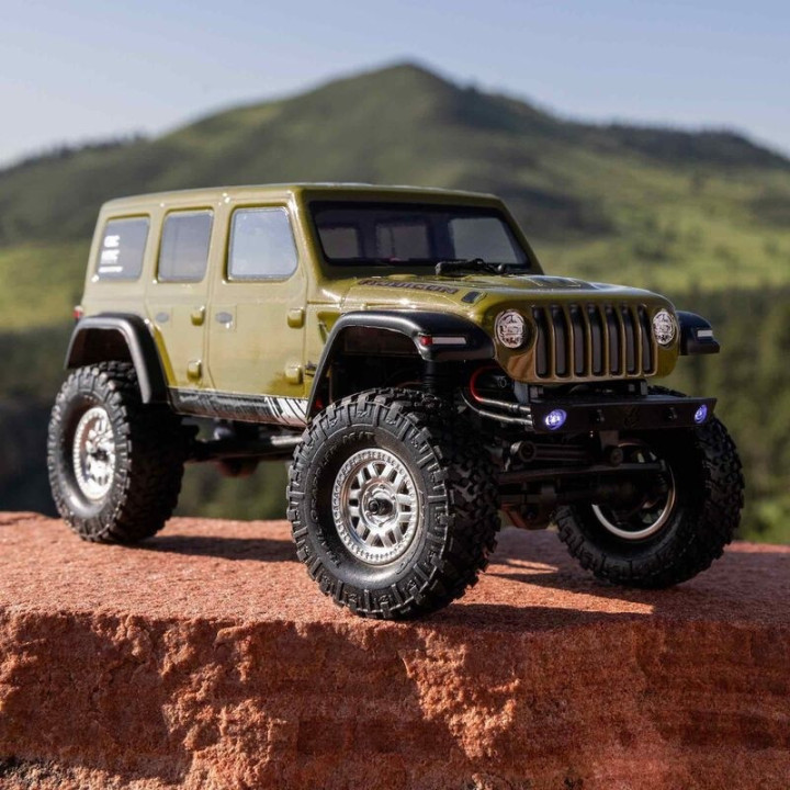 AXIAL SCX24 Jeep Wrangler JLU 1/24 4WD Rock Crawler RTR Verde