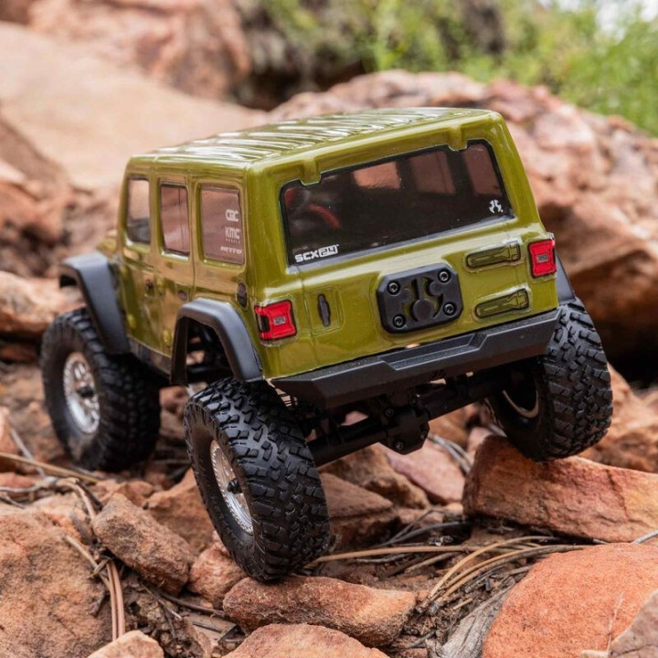 AXIAL SCX24 Jeep Wrangler JLU 1/24 4WD Rock Crawler RTR Verde