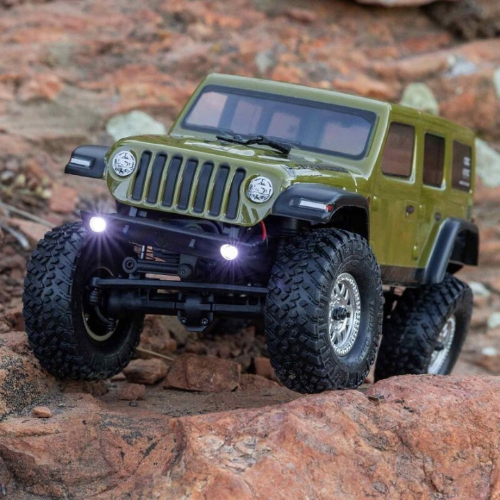 AXIAL SCX24 Jeep Wrangler JLU 1/24 4WD Rock Crawler RTR Verde
