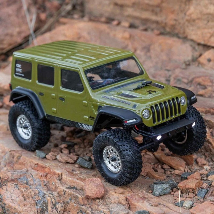 AXIAL SCX24 Jeep Wrangler JLU 1/24 4WD Rock Crawler RTR Verde