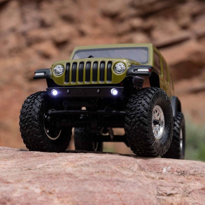 AXIAL SCX24 Jeep Wrangler JLU 1/24 4WD Rock Crawler RTR Verde