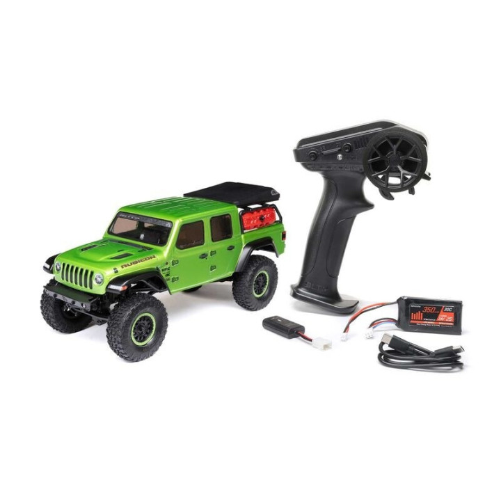 AXIAL 1/24 SCX24 Jeep JT Gladiator 4WD Rock Crawler Brushed RTR Verde