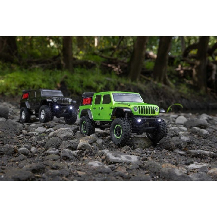 AXIAL 1/24 SCX24 Jeep JT Gladiator 4WD Rock Crawler Brushed RTR Verde