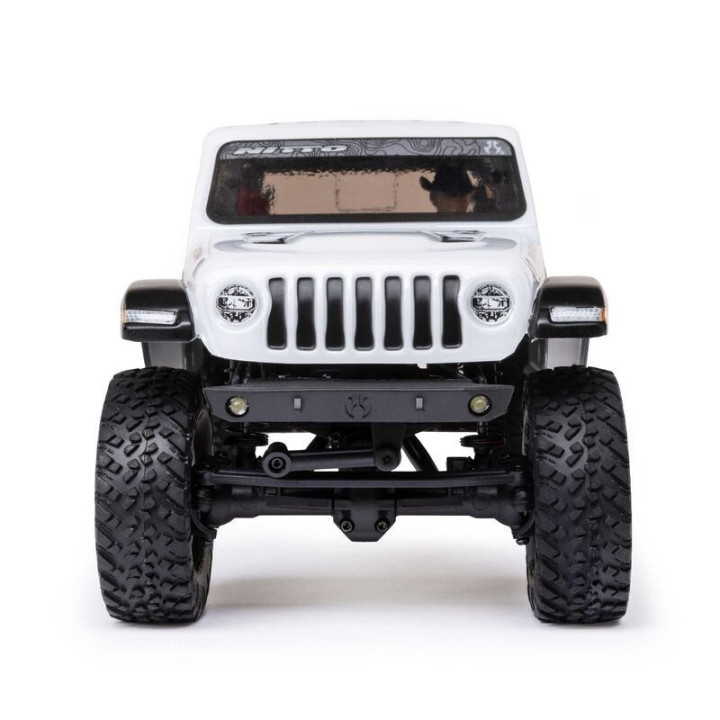 AXIAL 1/24 SCX24 Jeep JT Gladiator 4WD Rock Crawler Brushed RTR Blanco