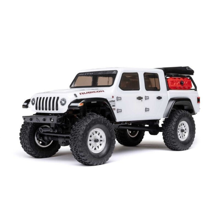 AXIAL 1/24 SCX24 Jeep JT Gladiator 4WD Rock Crawler Brushed RTR Blanco