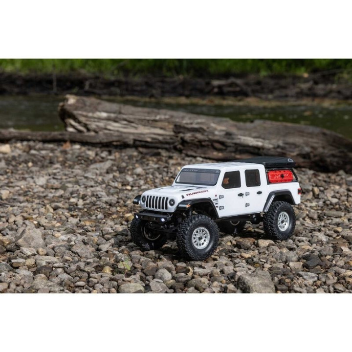 AXIAL 1/24 SCX24 Jeep JT Gladiator 4WD Rock Crawler Brushed RTR Blanco