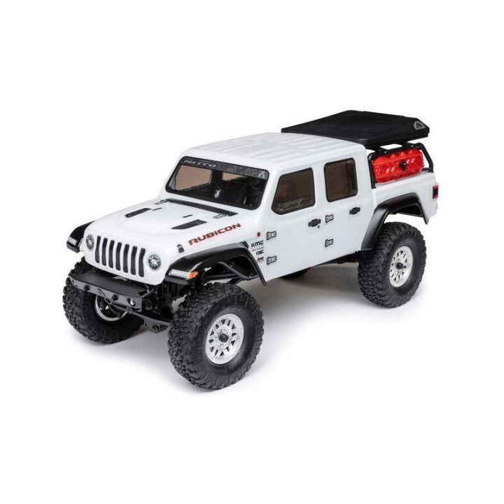 AXIAL 1/24 SCX24 Jeep JT Gladiator 4WD Rock Crawler Brushed RTR Blanco