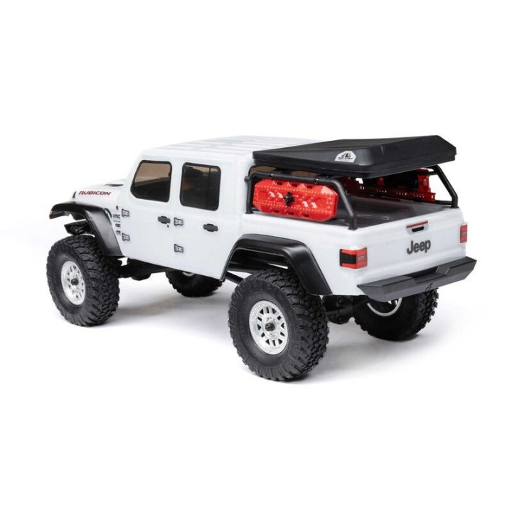 AXIAL 1/24 SCX24 Jeep JT Gladiator 4WD Rock Crawler Brushed RTR Blanco
