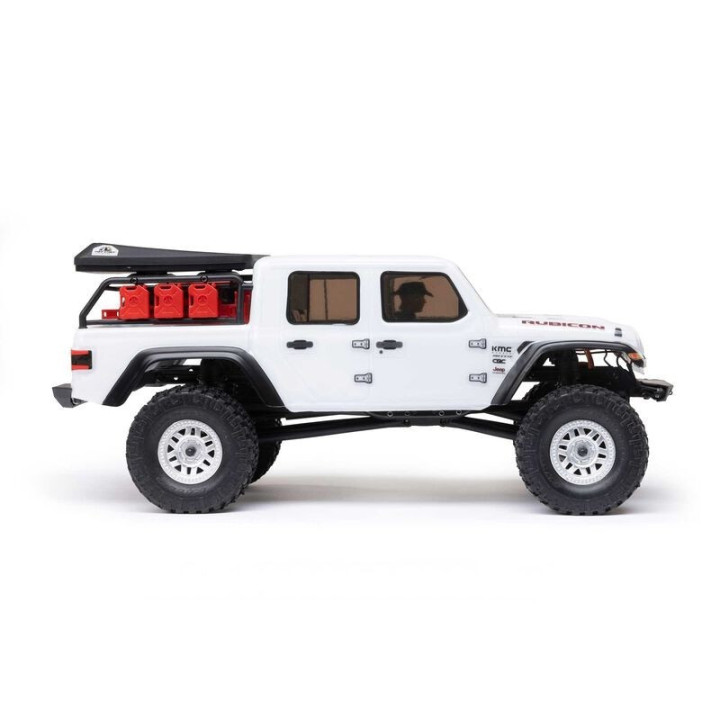 AXIAL 1/24 SCX24 Jeep JT Gladiator 4WD Rock Crawler Brushed RTR Blanco
