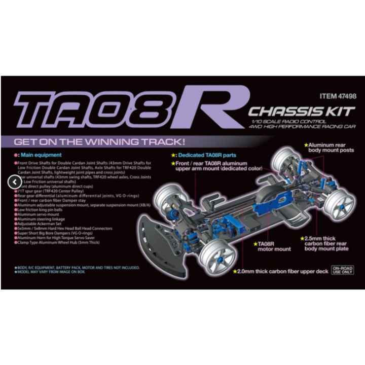 Tamiya TA08R Chassis Kit 1/10 – Chasis Touring RC 4WD Competición