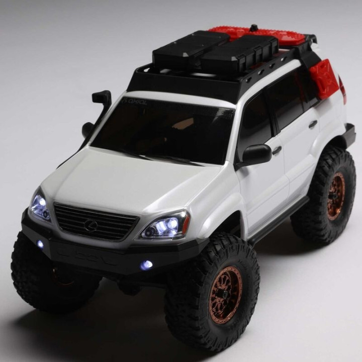 AXIAL SCX24 Lexus GX 470 1/24 4WD Rock Crawler Brushed RTR Blanco