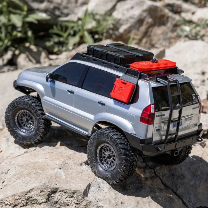 AXIAL SCX24 Lexus GX 470 1/24 4WD Rock Crawler Brushed RTR Plata