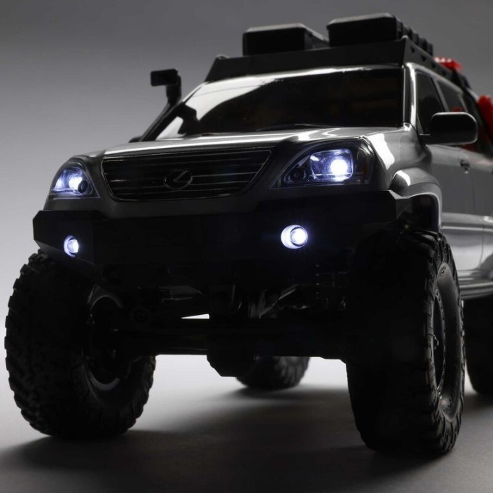 AXIAL SCX24 Lexus GX 470 1/24 4WD Rock Crawler Brushed RTR Plata