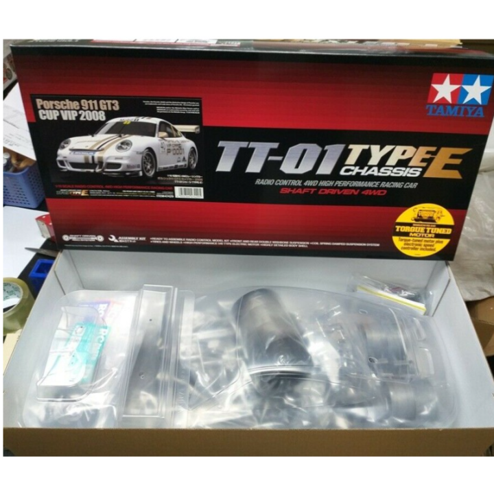 Tamiya TT-01E Porsche 911 GT3 Cup 2008 RC 1/10