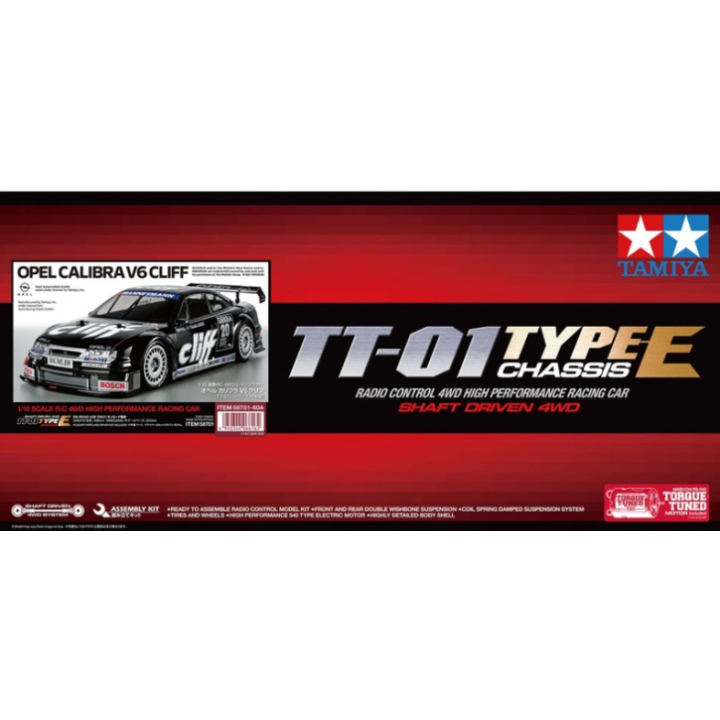Tamiya TT-01E Opel Calibra Cliff 1/10 RC – Leyenda DTM