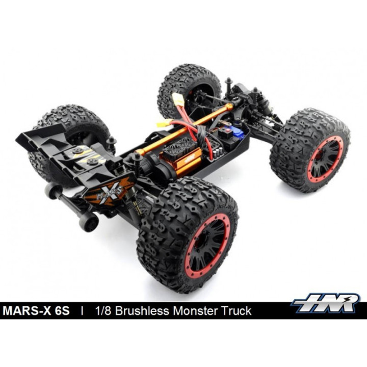HNR Mars X6S 1/8 4X4 RTR Waterproof Brushless 150A 2200KV Rojo