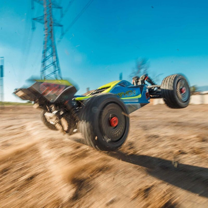 Arrma 1/8 Typhon Mega 665 4X4 RTR Brushed Buggy Blue