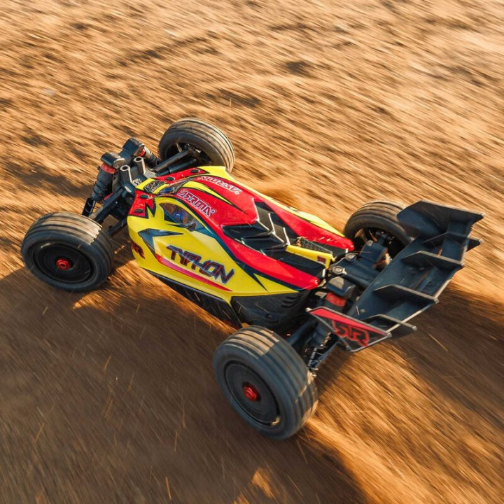 Arrma 1/8 Typhon Mega 665 4X4 RTR Brushed Buggy Yellow