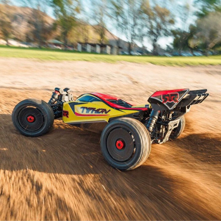 Arrma 1/8 Typhon Mega 665 4X4 RTR Brushed Buggy Yellow