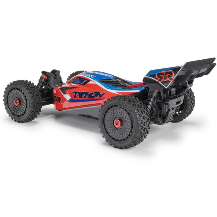 Arrma Red Typhon Mega 665 1/8 4X4 Brushed RTR Buggy