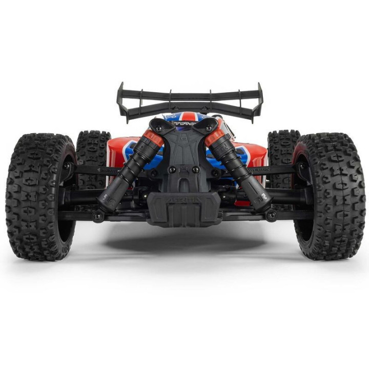 Arrma Red Typhon Mega 665 1/8 4X4 Brushed RTR Buggy