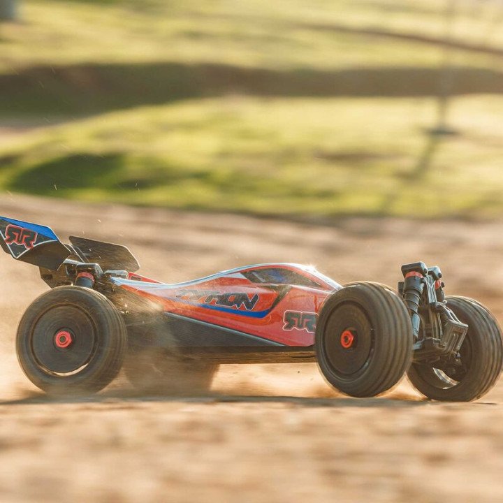 Arrma Red Typhon Mega 665 1/8 4X4 Brushed RTR Buggy