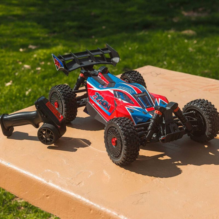Arrma Red Typhon Mega 665 1/8 4X4 Brushed RTR Buggy