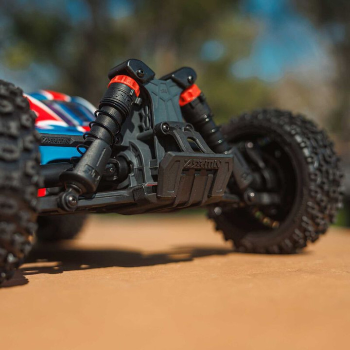 Arrma Red Typhon Mega 665 1/8 4X4 Brushed RTR Buggy