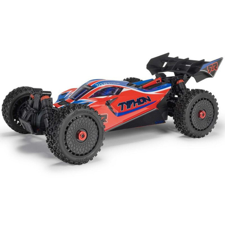 Arrma Red Typhon Mega 665 1/8 4X4 Brushed RTR Buggy