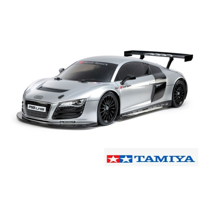 Tamiya TT-02 Audi R8 LMS 2008 1/10 RC – Coche Touring 4WD Eléctrico