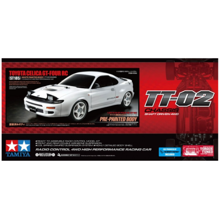 Tamiya TT-02 Toyota Celica GT-Four ST185 Painted Body