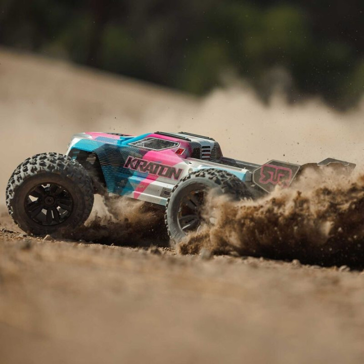 Arrma Kraton 6S V6 MT 4X4 BLX Brushless RTR Rosa