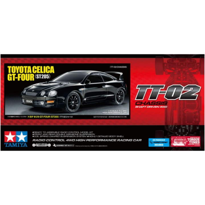 Tamiya TT-02 Toyota Celica GT-Four 1/10 RC – Réplica Rally Legendaria