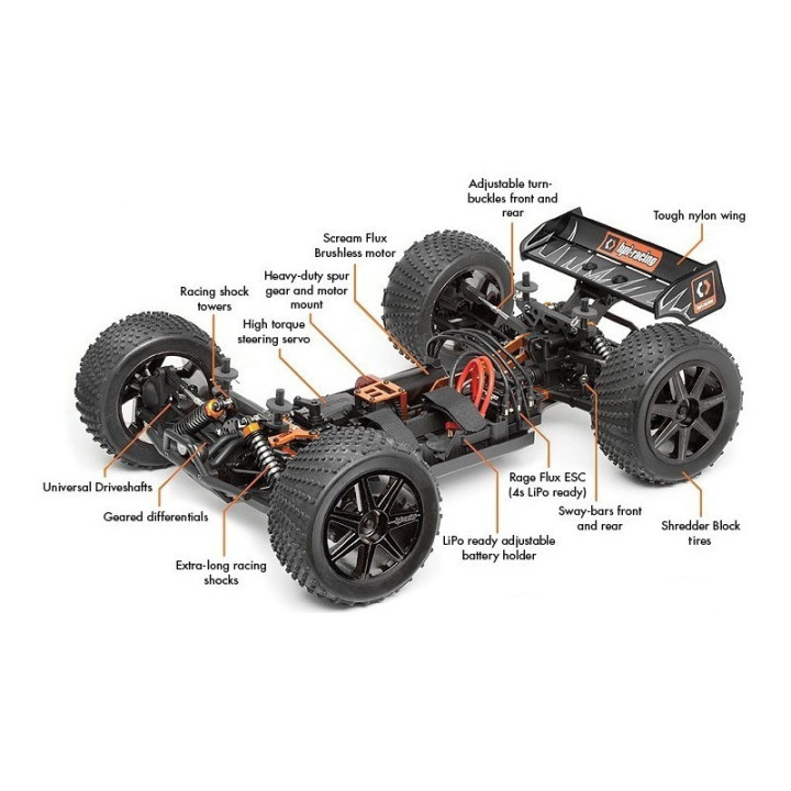 HPI Trophy Truggy Flux 1/8 4X4 Brushless RTR 2.4GHz