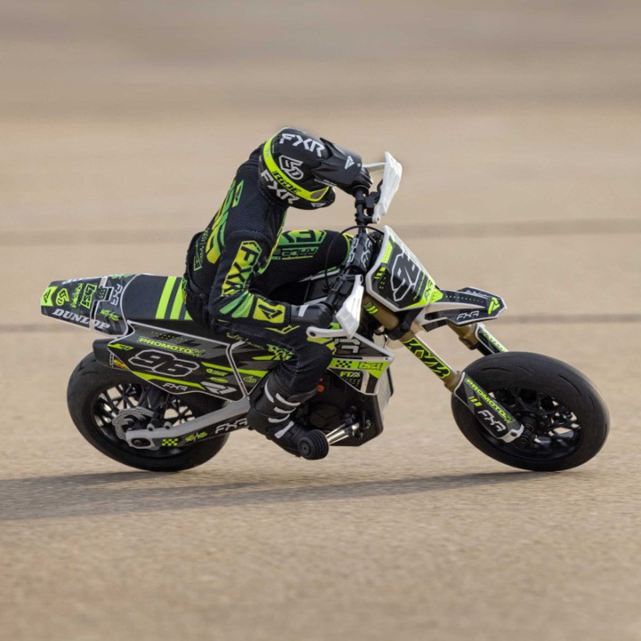 Losi Promoto-SM FXR 1/4 Supermoto RC Motorcycle Blanco