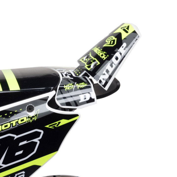 Losi Promoto-SM FXR 1/4 Supermoto RC Motorcycle Blanco Completo