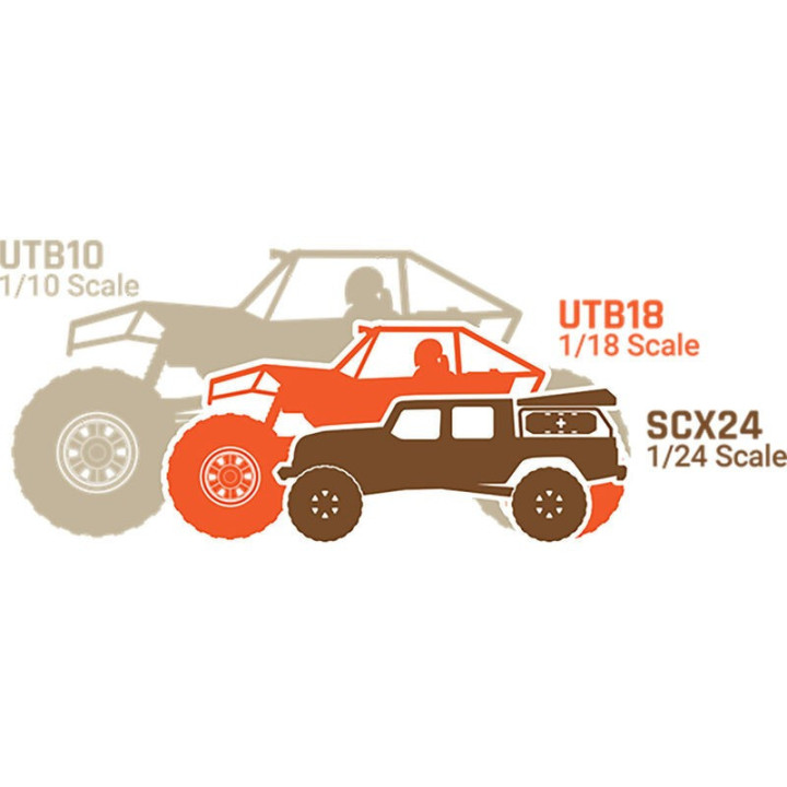 Axial UTB10 Capra 1/10 4WS Unlimited Trail Buggy RTR Naranja  Crawler de Alto Rendimiento