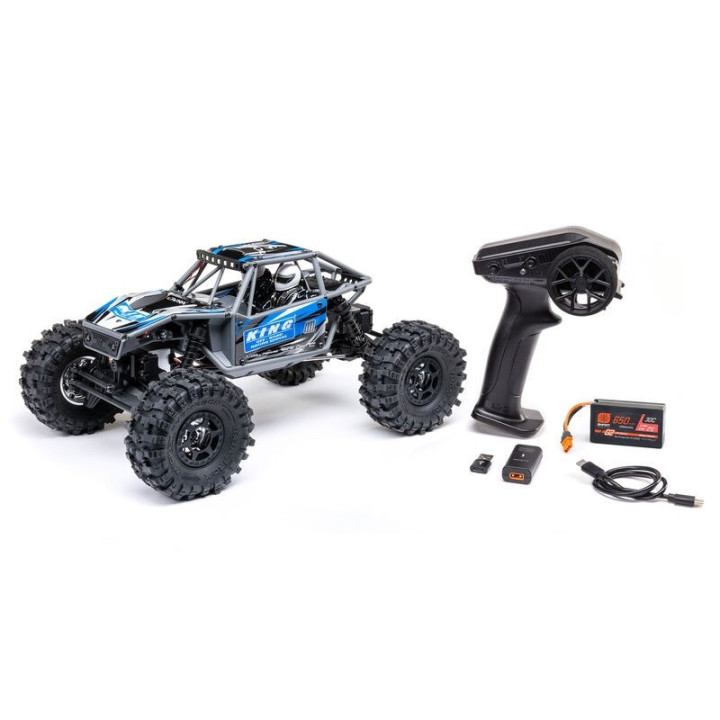 Axial UTB18 Capra Trail Buggy 1/18 4WD 4WS RTR Azul  Crawler de Alto Rendimiento