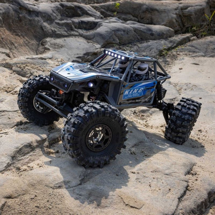 Axial UTB18 Capra Trail Buggy 1/18 4WD 4WS RTR Azul  Crawler de Alto Rendimiento