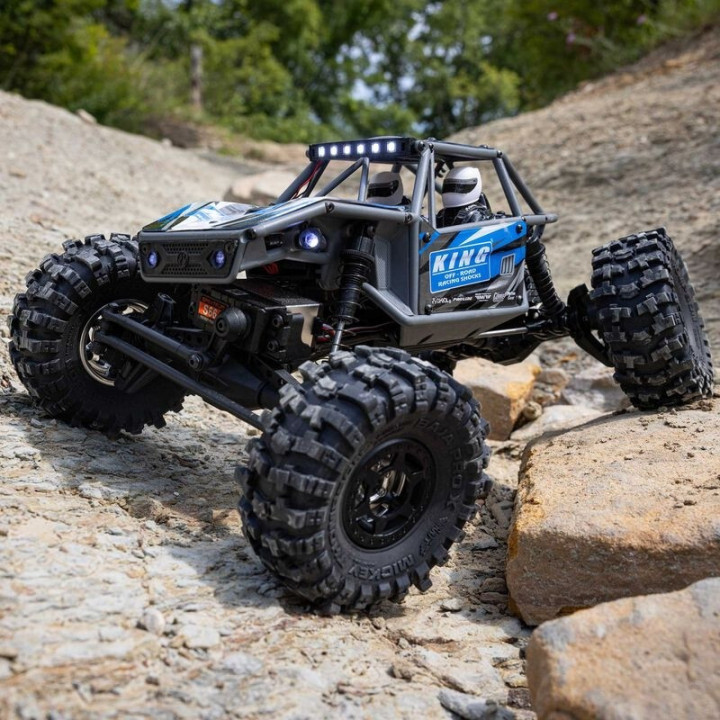 Axial UTB18 Capra Trail Buggy 1/18 4WD 4WS RTR Azul  Crawler de Alto Rendimiento