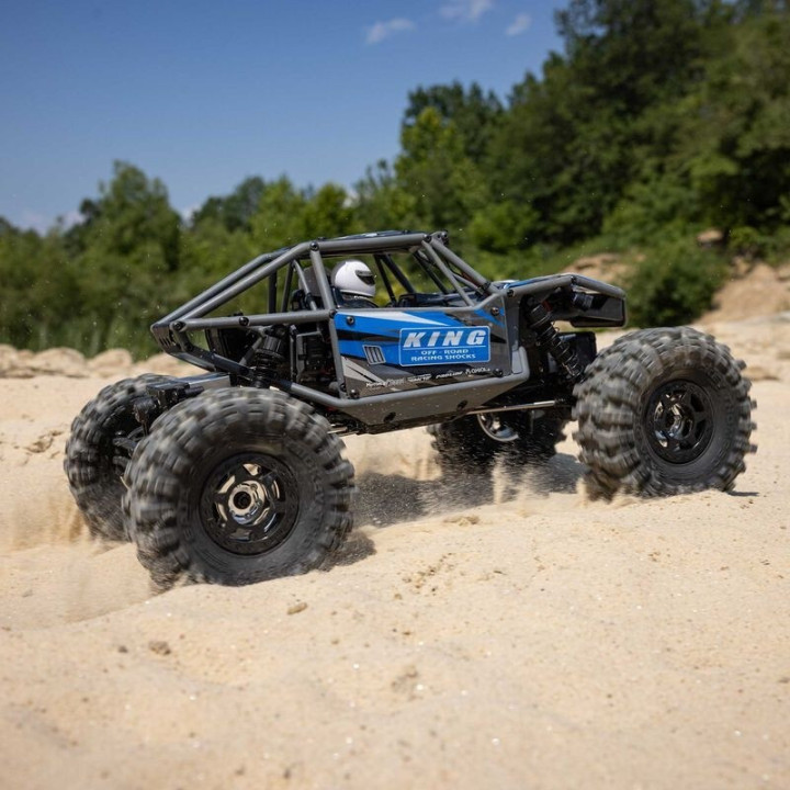 Axial UTB18 Capra Trail Buggy 1/18 4WD 4WS RTR Azul  Crawler de Alto Rendimiento