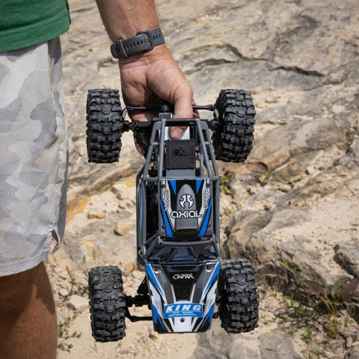 Axial UTB18 Capra Trail Buggy 1/18 4WD 4WS RTR Azul  Crawler de Alto Rendimiento