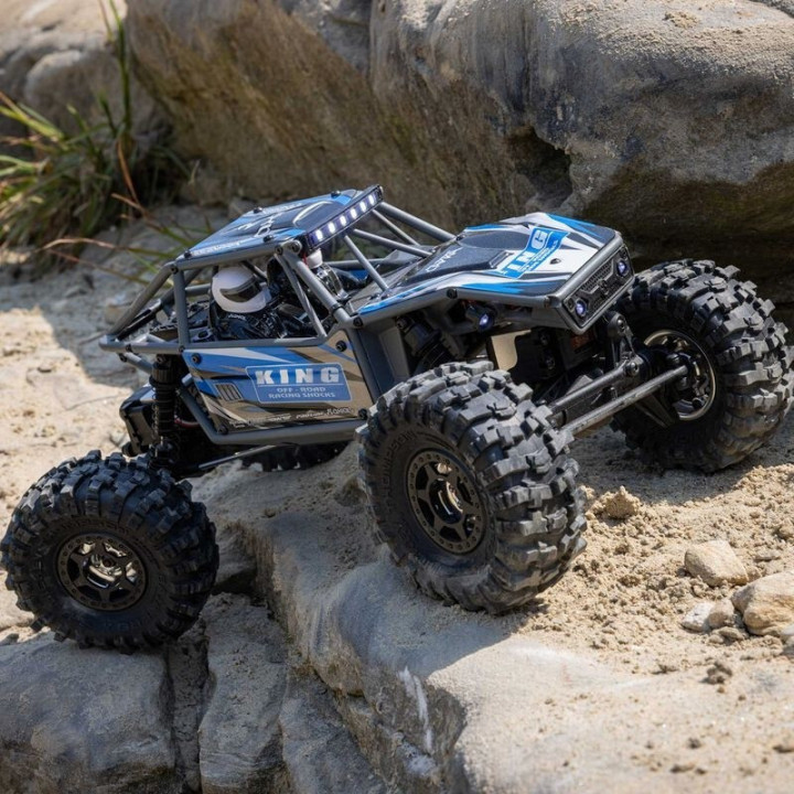 Axial UTB18 Capra Trail Buggy 1/18 4WD 4WS RTR Azul  Crawler de Alto Rendimiento