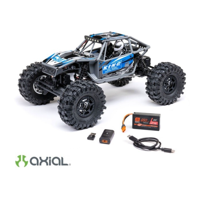 Axial UTB18 Capra Trail Buggy 1/18 4WD 4WS RTR Azul  Crawler de Alto Rendimiento