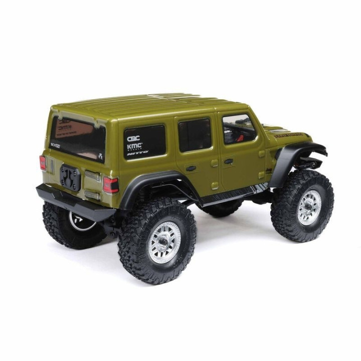Axial SCX24 Jeep Wrangler JLU 1/24 4WD Rock Crawler RTR Verde  Mini Crawler Realista