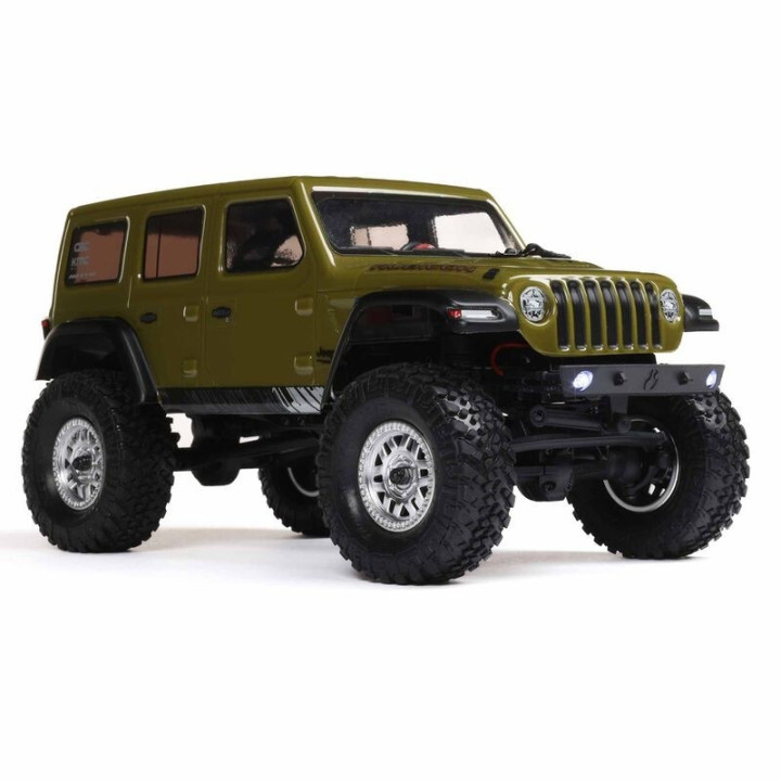 Axial SCX24 Jeep Wrangler JLU 1/24 4WD Rock Crawler RTR Verde  Mini Crawler Realista